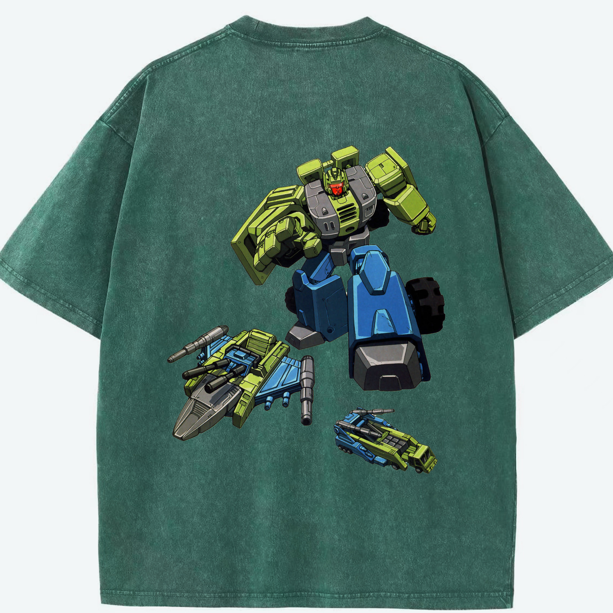 （画像用）  綿100% ヴィンテージ風 半袖Tシャツ（背面プリント）